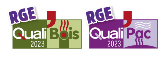 Logo RGE qualipac et qualibois 2023